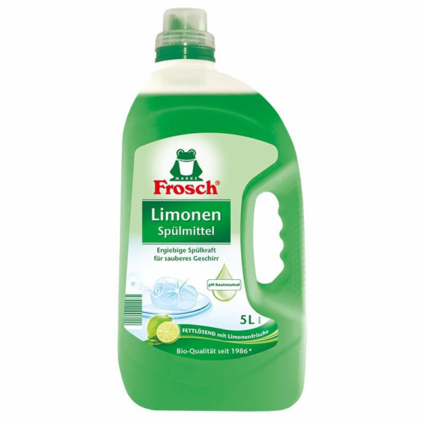 Mycí prostředek na nádobí FROSCH, citronová vůně, 5000 ml