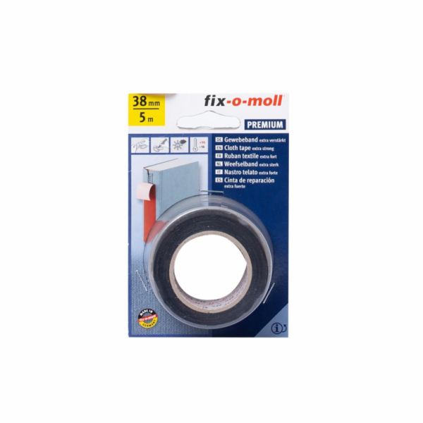 Fix-O-Moll textilní páska odolná proti vlhkosti, 5 m x 38 mm