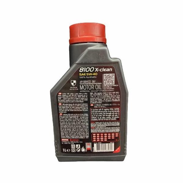 Automobilový motorový olej MOTUL X-CLEAN, 5W-40, 1l