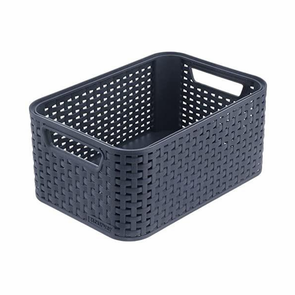 Úložný kufr CURVER STYLE, 6 l, šedý, 28×19×13 cm