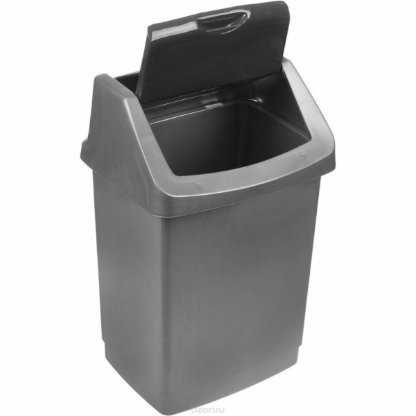 Odpadkový koš Curver, stříbrná/šedá, 15 l, 235 x 235 x 43...