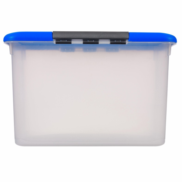 Nádoba CURVER, 30 l, průhledná, modrá, 42,8×28,1×34 cm