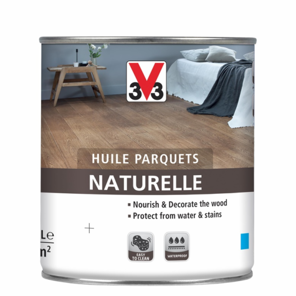 Olej na podlahu V33 Naturelle, šedý, 0,75l