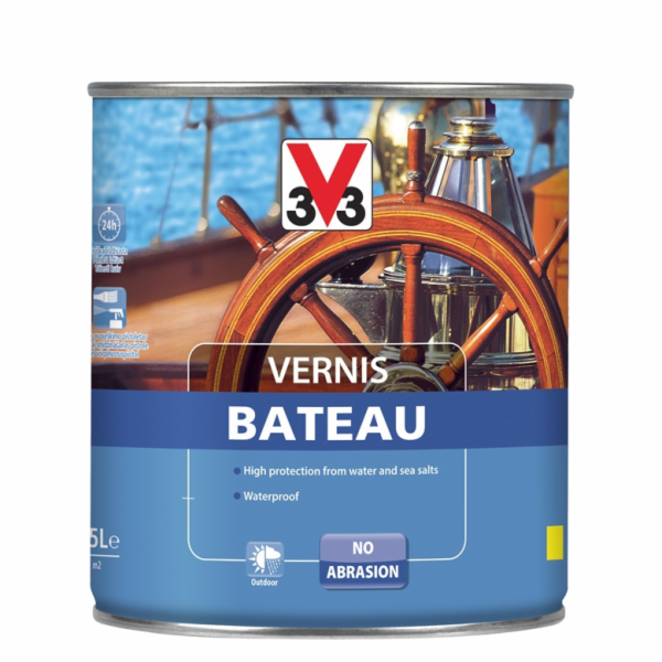 Lak na jachty V33, jantarový, lesklý, 0,75l