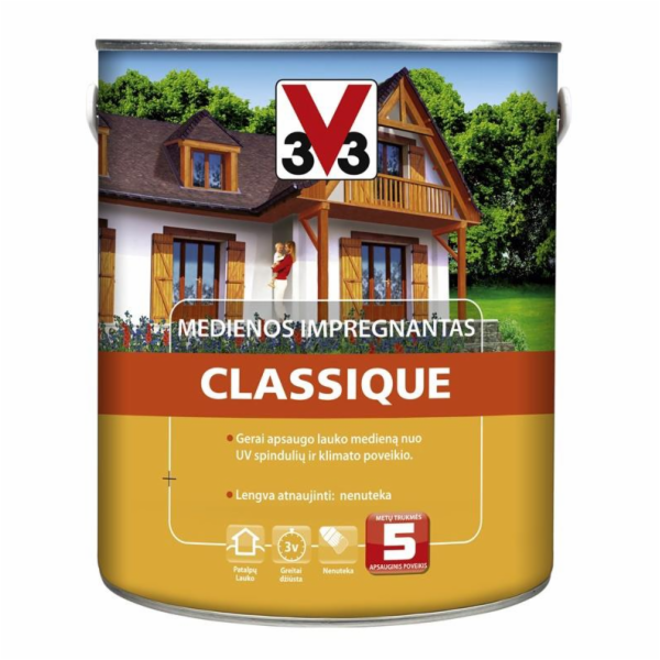 IMPREGNANT NA DŘEVO "CLASSIQUE" (PALISANDRE; 2,5 l)