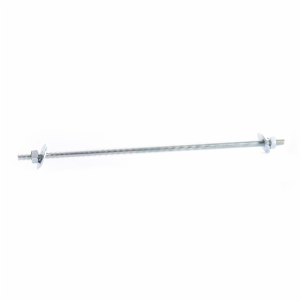 Tyč se 2 maticemi a 2 podložkami, M12 x 400 mm