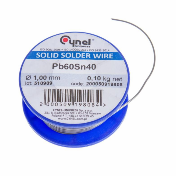 Pájka Cynel SN40, 1 mm, 100 g
