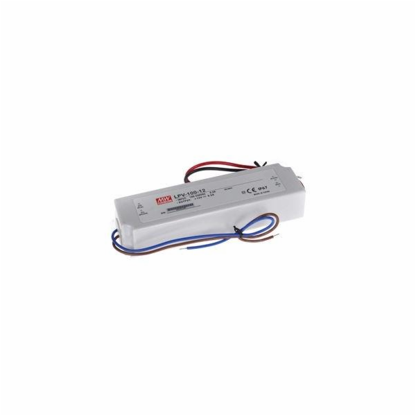Zdroj napájení Mean Well LPV-100-12 LED 12V, 8,5 A, IP67