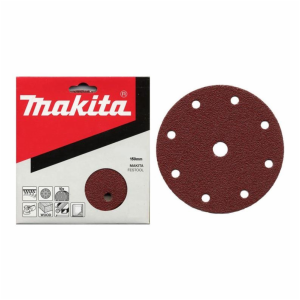 Brusné kotouče Makita P-31980, č. 220, O150 mm, 10 ks.