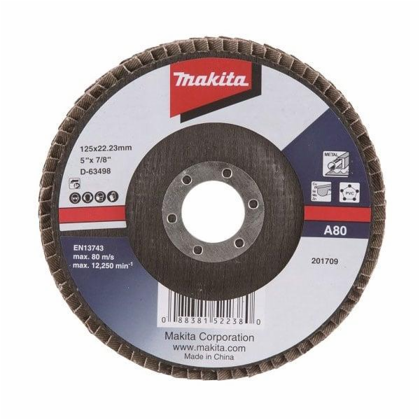 Listový brusný kotouč Makita D-63498 125x22,23mm 80