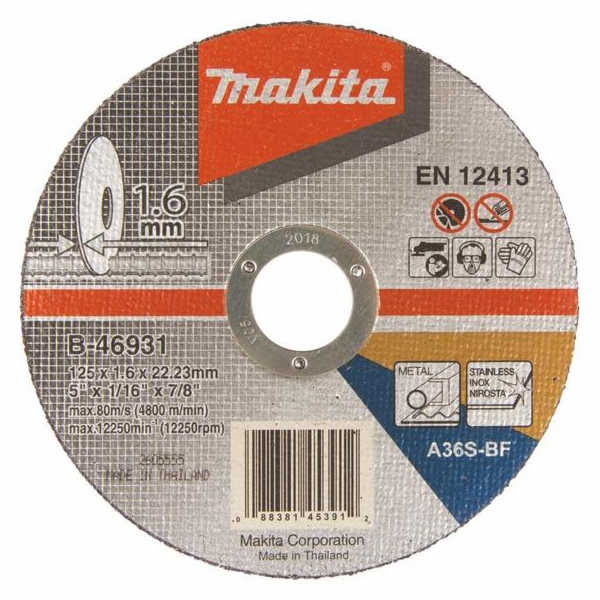 Řezací kotouč Makita B-46931, 125 x 1,6 x 22,23 mm