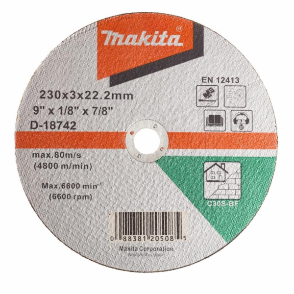 Řezný kotouč na kámen Makita 230 x 3 mm