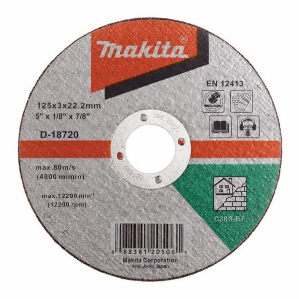 Řezací kotouč Makita, 125 x 3 x 22,2 mm