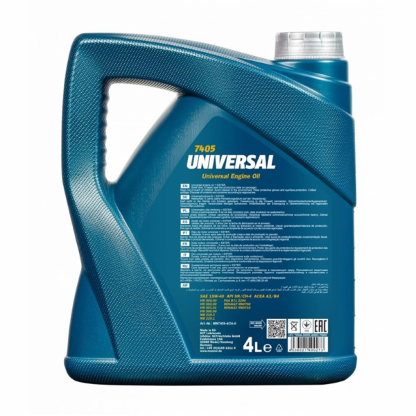 Automobilový motorový olej Mannol Universal, 15W-40, 5l