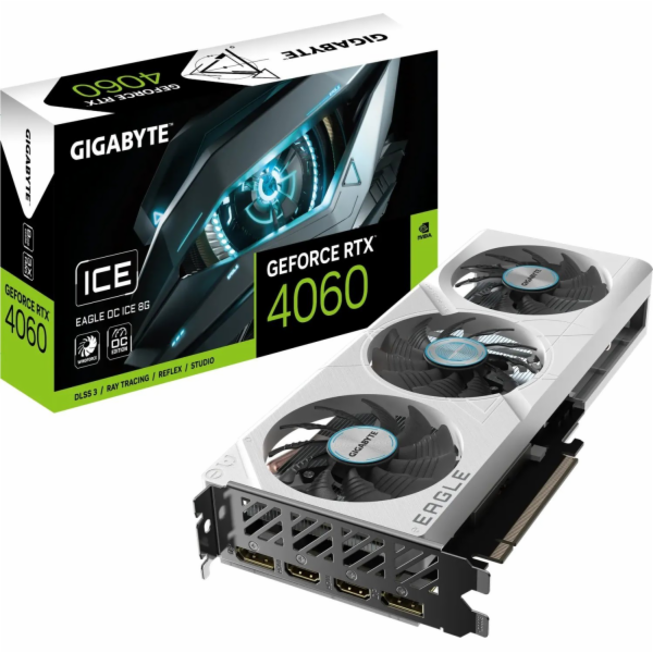 GIGABYTE GeForce RTX 4060 EAGLE ICE, grafická karta