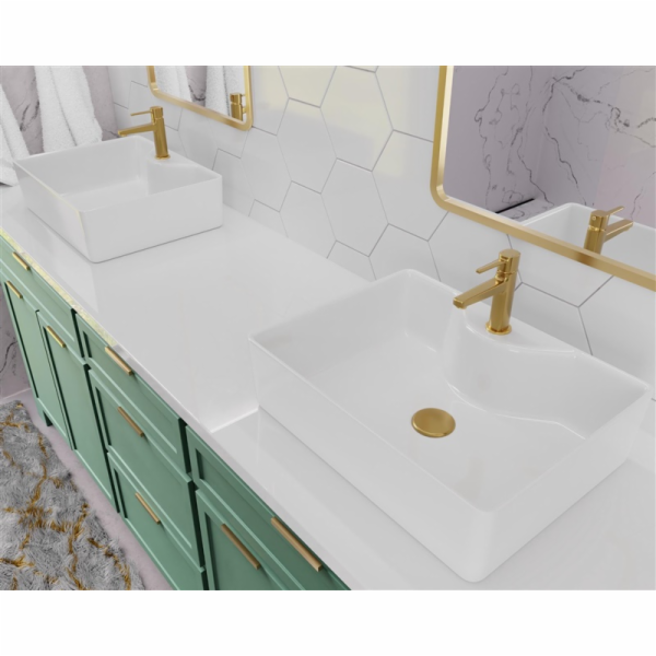 Umyvadlová baterie Invena Glamour BU-02-009-V, zlatá