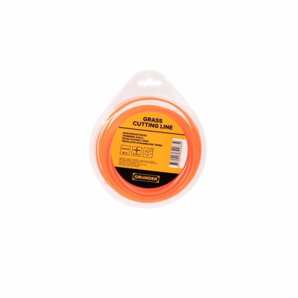Řezací lano Grunder 3,0mm 15m čtverec ECO