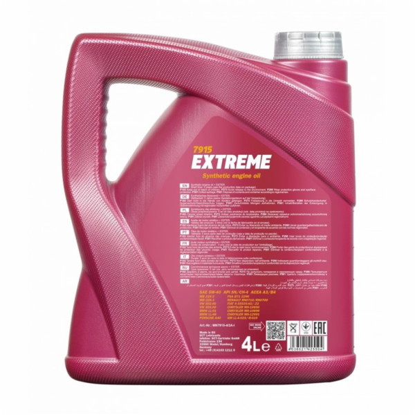 Automobilový motorový olej Mannol Extreme, 5W-40, 5l