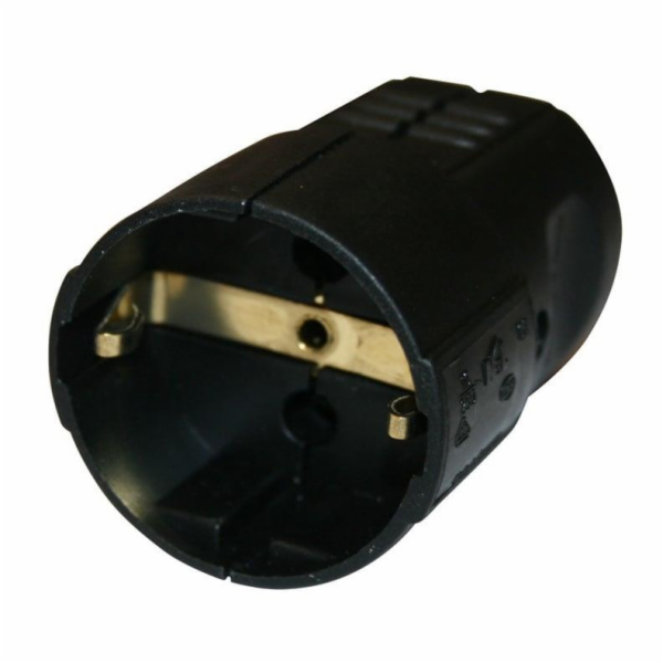 Prodlužovací zásuvka N&L, 3P, 16A, 250V, černá