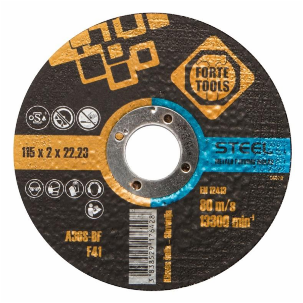 Řezný kotouč Forte tools, 115 x 2 x 22,23 mm