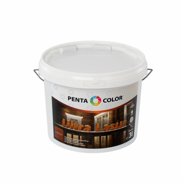 Lazura Pentacolor Ultra Lasur, kaštanová barva, 3l