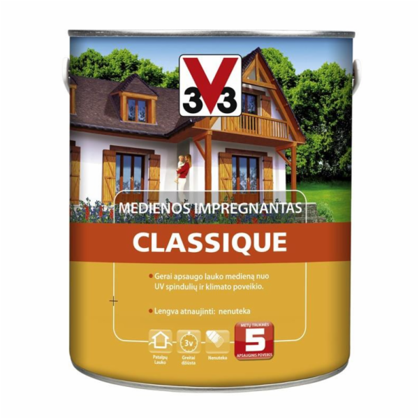 Impregnační prostředek na dřevo V33 Classique, bezbarvý, ...