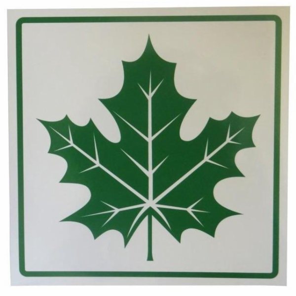 Samolepka na auto javorový list, LIP018