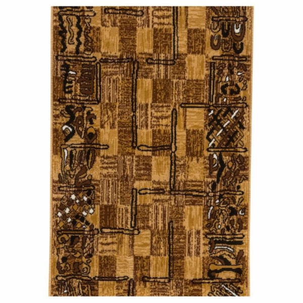 Kobercová cesta ALFA SHIRAZ 506 B55, hnědá, 80 cm