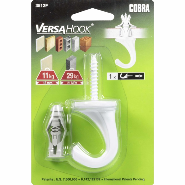 Háček GKP, Versa, 6 x 66 mm, 1 ks.