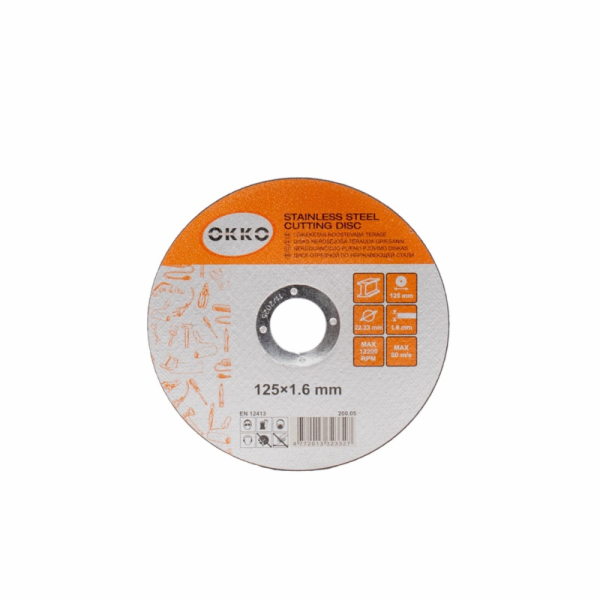 Kovový řezný kotouč OKKO 125x1,6mm
