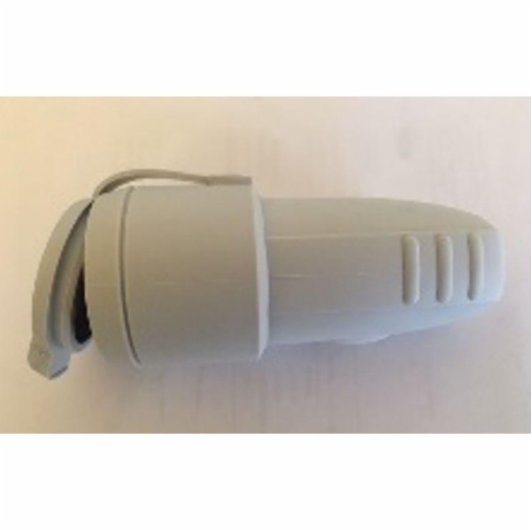 Prodlužovací zásuvka N&L, 3P, 16A, 250V, IP44, šedá