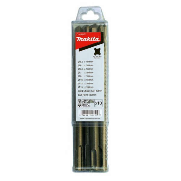 Sada dláta a vrtačky SDS+ Makita 10 ks.