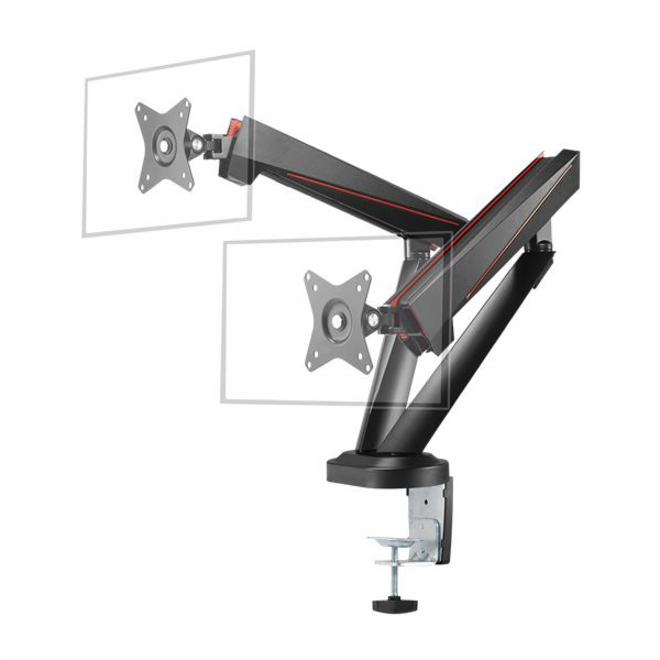 DELTACO GAM-102, DUAL Držiak na monitory 17"-32"