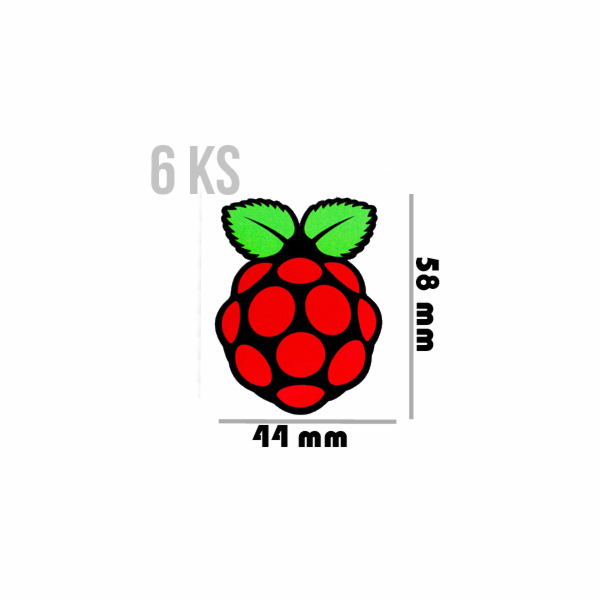 PIMORONI Samolepky veľké 58x44 6ks pre Raspberry