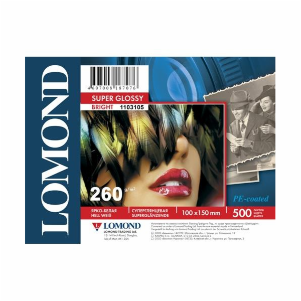 LOM PremPhSuperGlossy 260g/m2  500/10x15 1103105