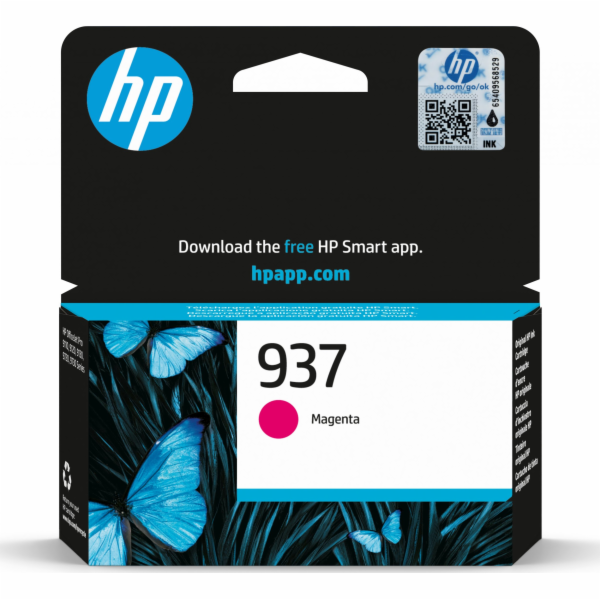 HP 937 Magenta Original Ink Cartridge (800 pages)