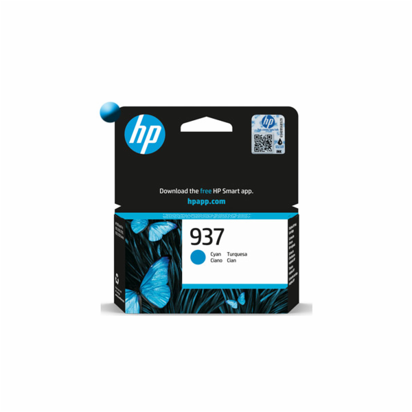HP 937 Cyan Original Ink Cartridge (800 pages)