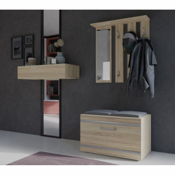 Topeshop GAR OPAL SONOMA věšák a lavice