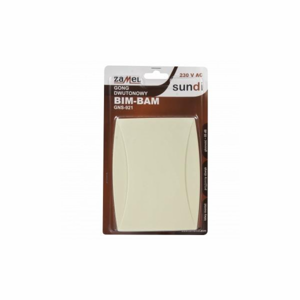 Zamel Gong BIM-BAM 230V 85dB IP20 béžový - GNS-921-BEZ