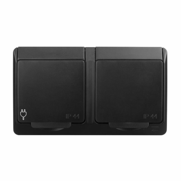 Dvojitá zásuvka ELEKTRO-PLAST HERMES, IP44