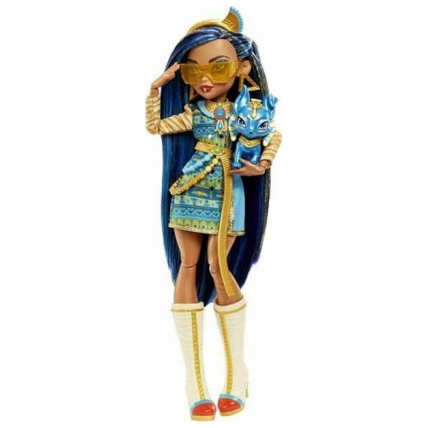 Mattel Monster High Cleo De Nile HHK54, panenka se zvířátkem