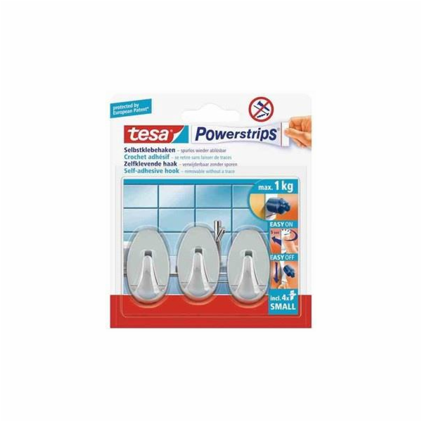 TESA 57543-00012 - Indoor - Hook ručník - Chrome - Adhesi...