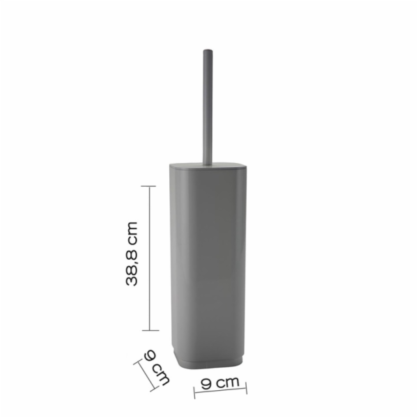 Toaletní kartáč GEDY SEVENTY 633408, šedý