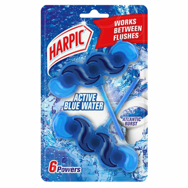 Závěsné WC mýdlo HARPIC Blue Water Atlant, 2x35g.