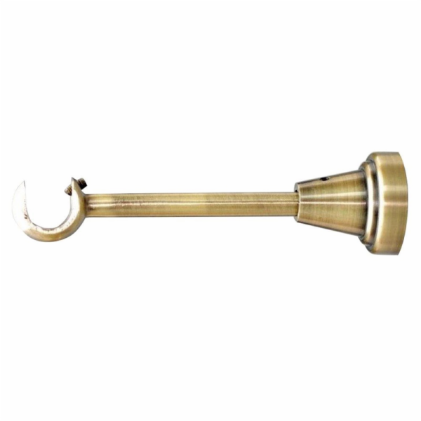 Římsový držák Nova, staré zlato, 20 cm, D19