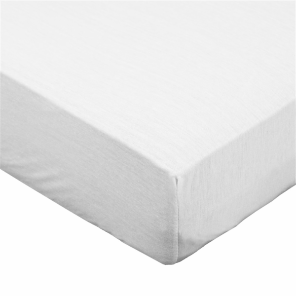 Prostěradlo Okko 601, bílé, 180/200x200 cm, s gumou