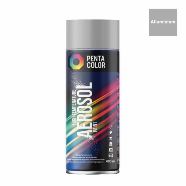 Aerosolová barva Pentacolor High Temp hliník 400ml