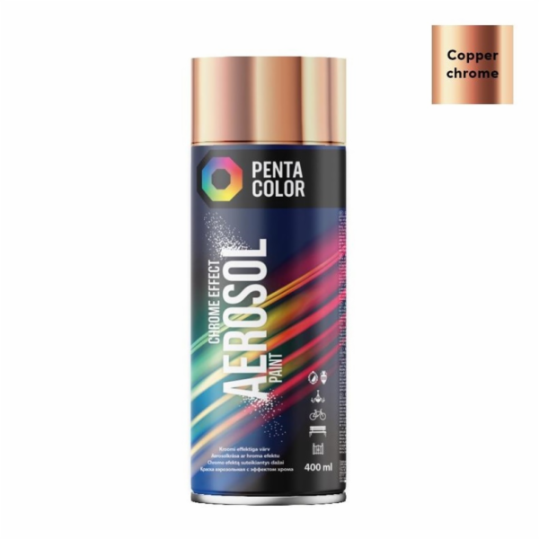 Aerosolová barva Pentacolor měděná - barva chrom 400ml