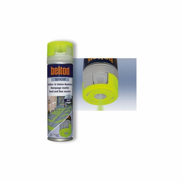 Aerosolová silniční barva Belton, žlutá, 500 ml