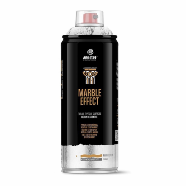 Aerosolová barva s mramorovým efektem mtn pro 400ml, černá